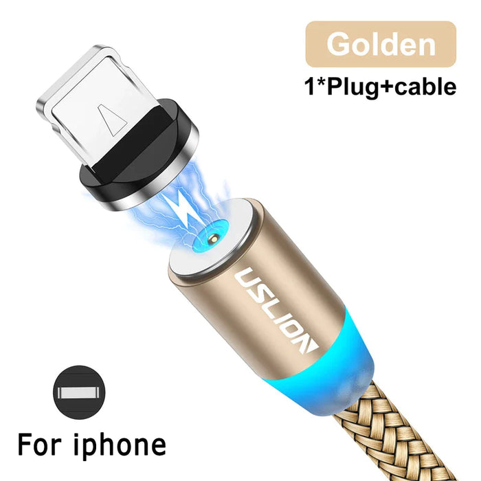 Led Magnetic Usb Cable For Iphone Android