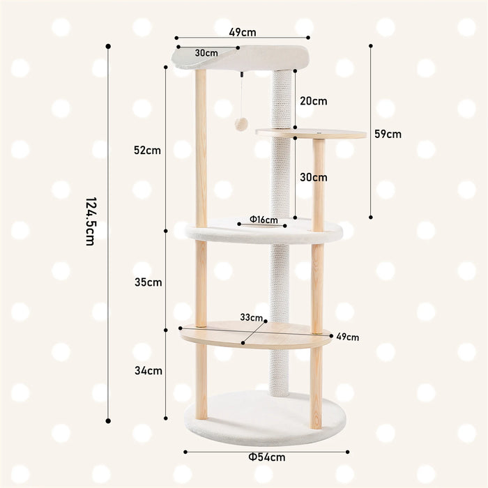 Multi Level Cat Tree Perches Scratching Post