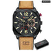 Men’s Fashion Leather Strap Quartz Wrist Watches Clock