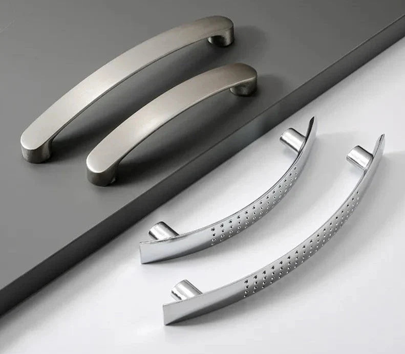 Modern Silver Cabinet Handles For Kitchen And Wardrobe