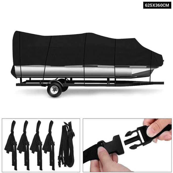 17-24ft Rubber Dinghy Pontoon Boat Covers 210d Water Rain