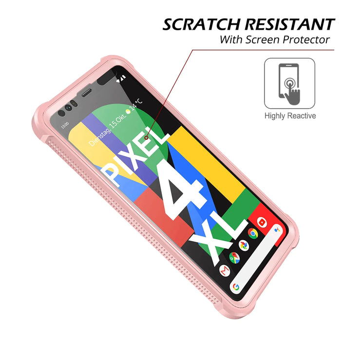 Ultra Thin 360 Full Protective Case For Google Pixel 4 Xl Pink