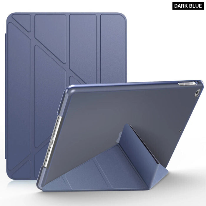 Ipad 10 Inch2 Case Multi Fold Pu Leather Tablet Cover For Ipad 7 8 9 Gen