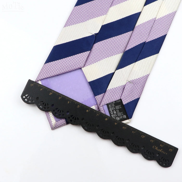 Silk Tie Classic Striped Plaid Necktie For Men 100% Jacquard Woven Business Wedding Party Daily Suit Gift