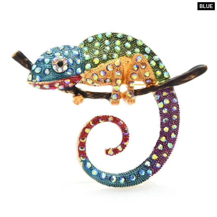 Chameleon Lizard Brooch Pin Fashion Jewelry Gift