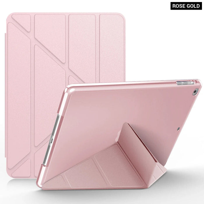 Ipad 10 Inch2 Case Multi Fold Pu Leather Tablet Cover For Ipad 7 8 9 Gen