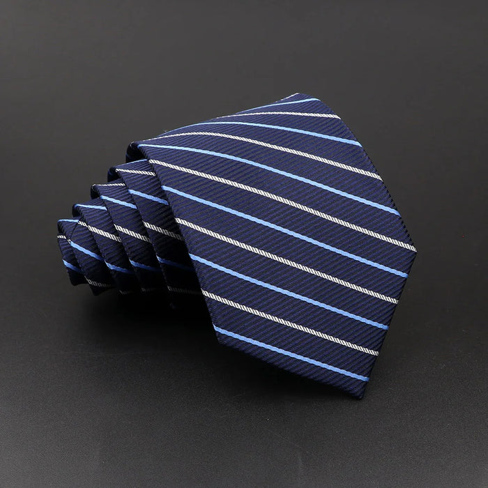 Classic Stripe Necktie Mens Wedding Tie