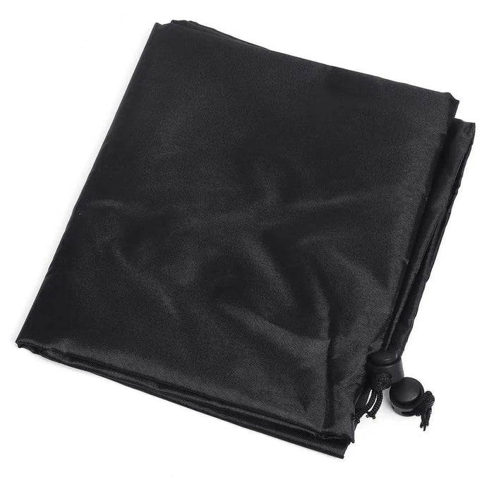 112cm Outdoor Black Round Waterproof BBQ Grill Dust Cover Dustproof Balcony Fire Pit Cover