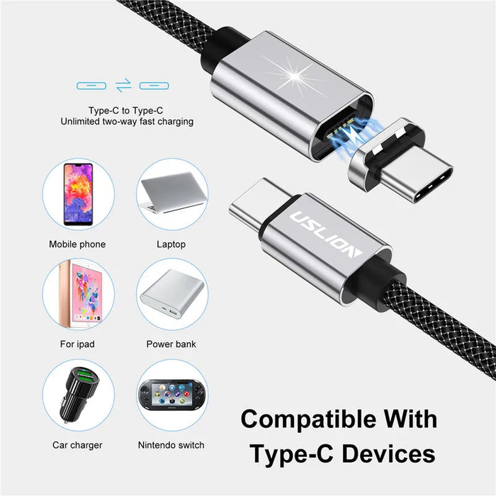 100W Pd Usb C Cable For Macbook Samsung