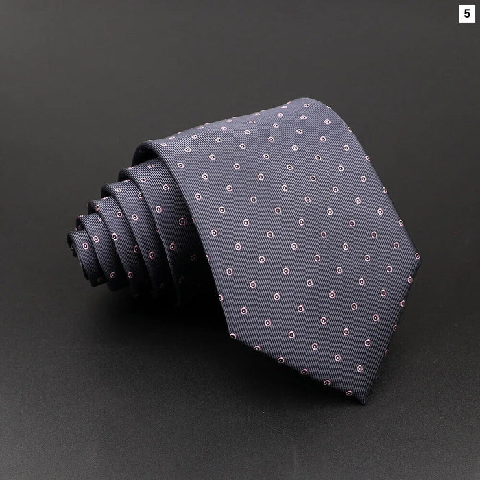 Classic Stripe Necktie Mens Wedding Tie