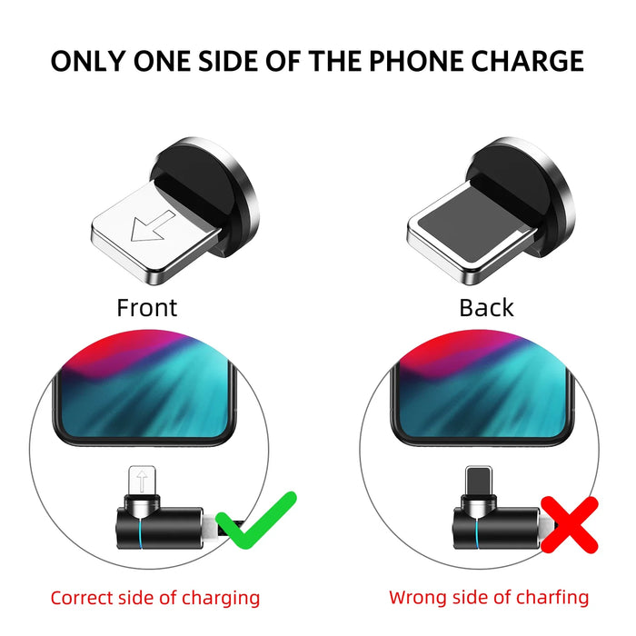 3A Magnetic Cable For Fast Charging Micro Usb Type C