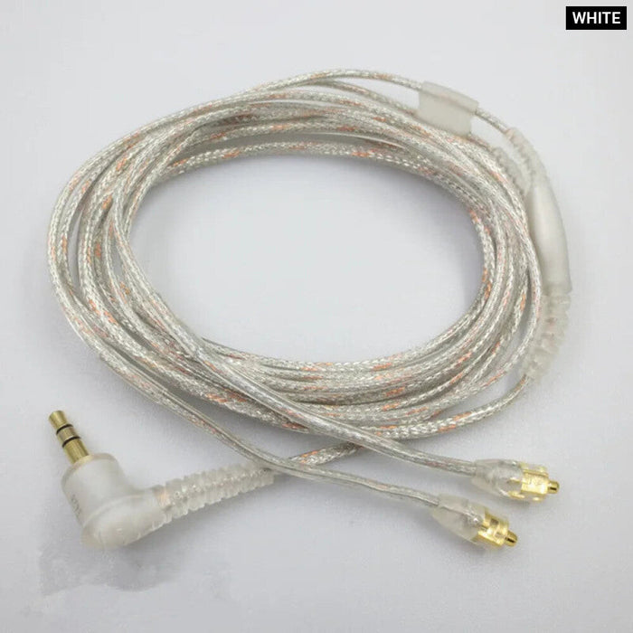 1.6M White Headphone Cable For Shure Se Earphones