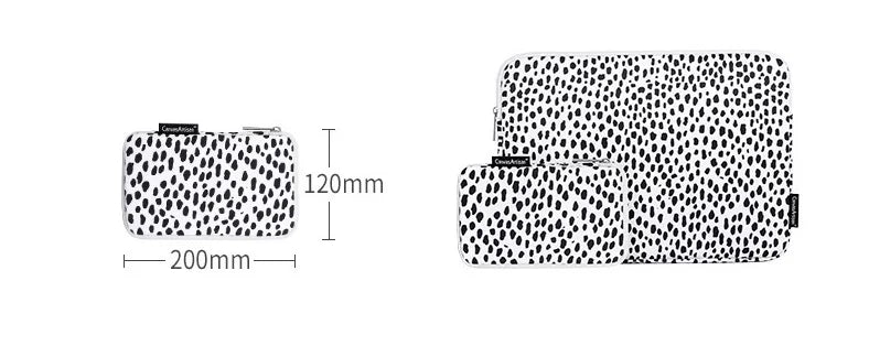 For Macbook Air Pro M1 11,12,13.3,14,15.4,15.6 Inch Leopard Sleeve Case Waterproof Laptop Bag