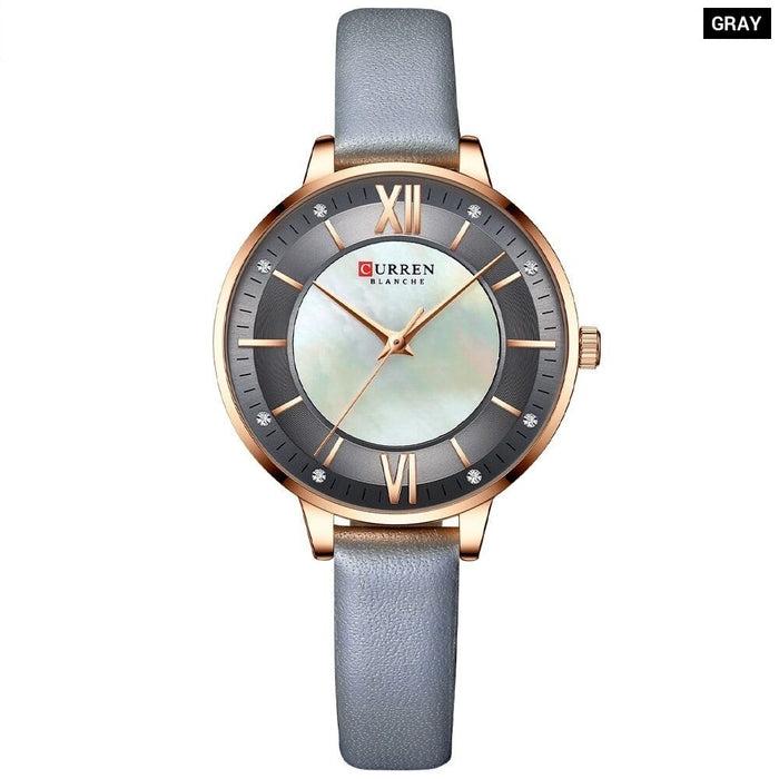 Watches for Women Stylish Luxury Quartz Ladies Clock Elegant Classic Leather Female Wristwatches