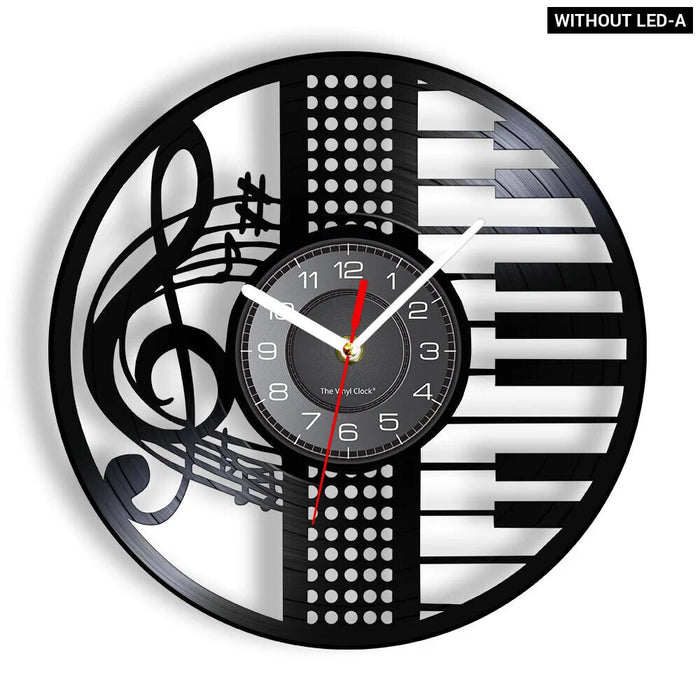 Musical Instrument Vinyl Wall Clock