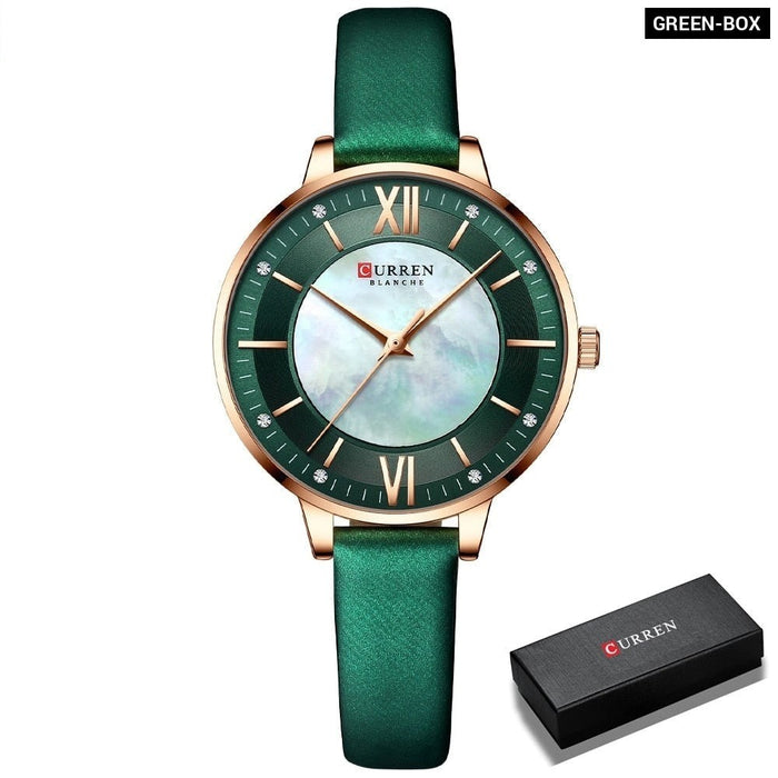 Watches for Women Stylish Luxury Quartz Ladies Clock Elegant Classic Leather Female Wristwatches