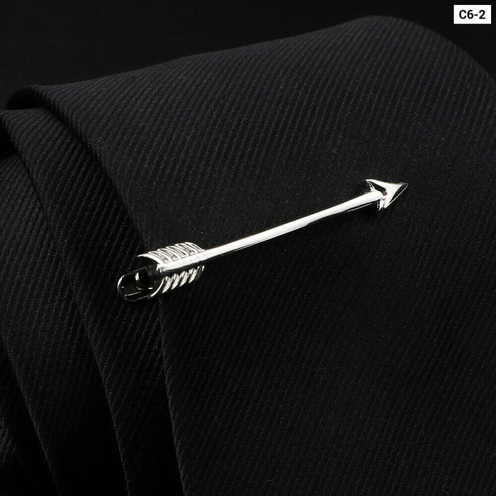 Mens Tie Clips 28 Designs Car Saxophone Glasses Feather Shape Wholesale Retail Arrow Clip