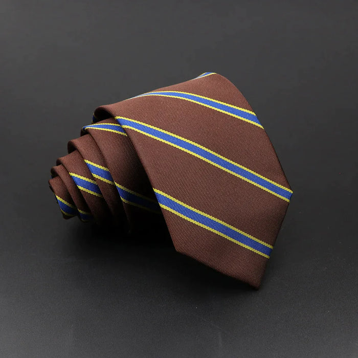 Classic Stripe Necktie Mens Wedding Tie