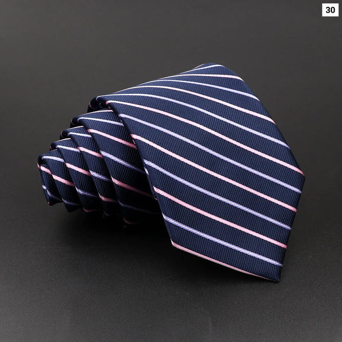 Classic Stripe Necktie Mens Wedding Tie