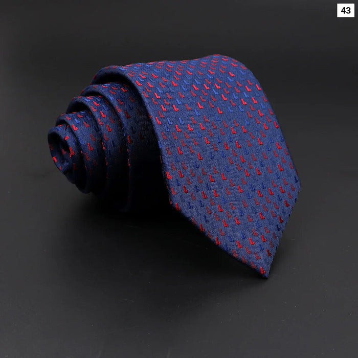 Mens Jacquard Striped Tie For Business Weddings And Daily Wear