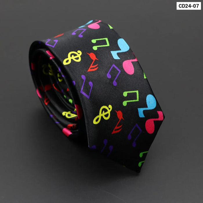 Musical Notes Tie Elegant And Trendy Gift For Music Lovers