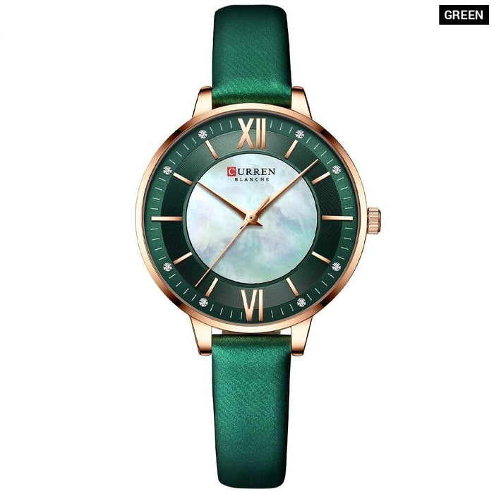 Watches for Women Stylish Luxury Quartz Ladies Clock Elegant Classic Leather Female Wristwatches