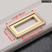 Zinc Alloy Hidden Wardrobe Handles