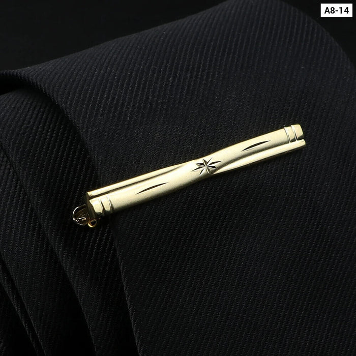 Stainless Steel Tie Clip Elegant Wedding Accessory