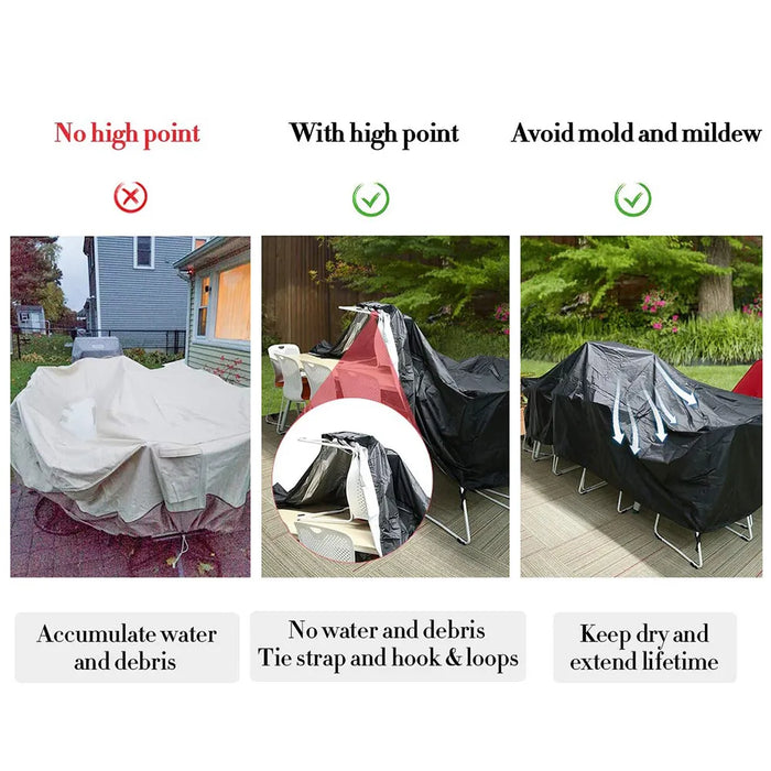 210D Waterproof Outdoor Patio Garden Furniture Covers Rain Snow Chair covers for Sofa Table