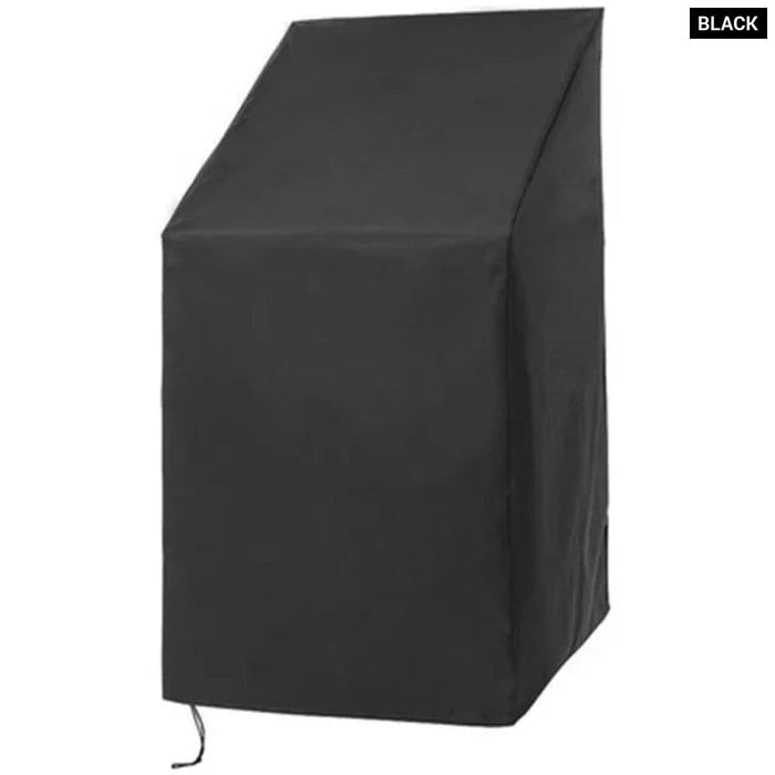 Outdoor garden terrace stackable chair dust cover storage bag furniture protection cover Furniture Waterproof Black