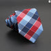 Classic Plaid Neck Tie Jacquard Woven Polyester Wedding