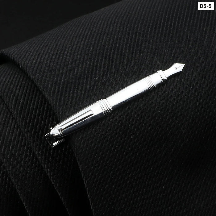 Stainless Tie Clip Set Mens Gift