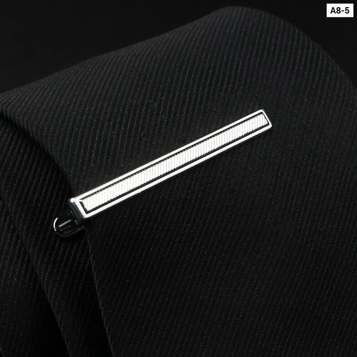 Stainless Steel Tie Clip Elegant Wedding Accessory