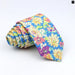 Floral Tie 100% Cotton Skinny Fit Wedding And Party Ready