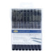 9 Piece Pigment Liner Set For Drawing And Sketching Micron