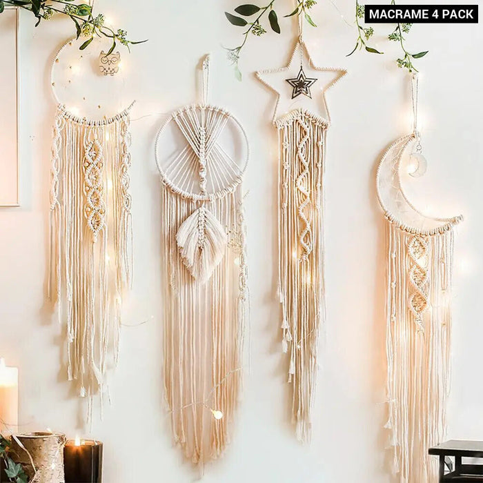 Boho Macrame Dream Catcher For Home Decor