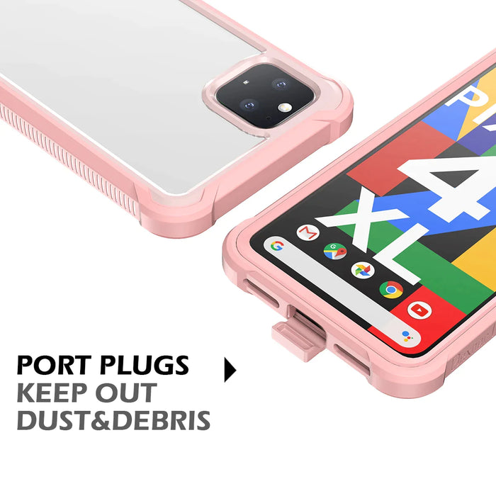 Ultra Thin 360 Full Protective Case For Google Pixel 4 Xl Pink