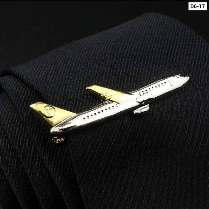 Stainless Tie Clip Set Mens Gift