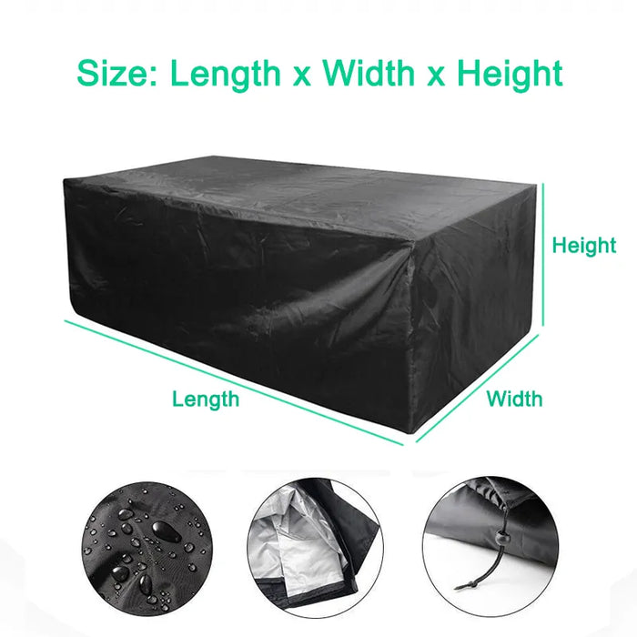 190T 210D Patio Waterproof Cover Outdoor Garden Furniture Covers Rain Snow Chair covers for Sofa Dust Proof Cover