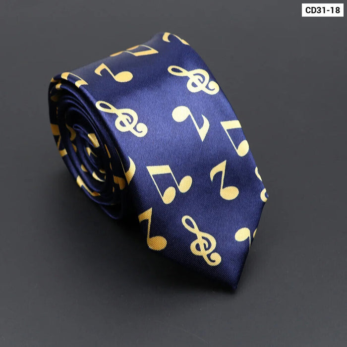 Musical Notes Tie Elegant And Trendy Gift For Music Lovers