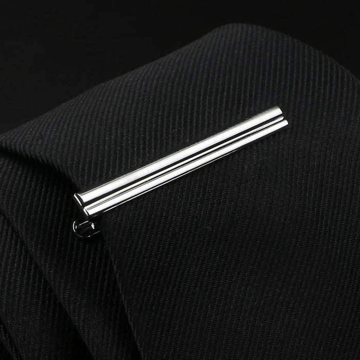 Stainless Steel Tie Clip Elegant Wedding Accessory