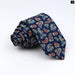 Floral Tie 100% Cotton Skinny Fit Wedding And Party Ready