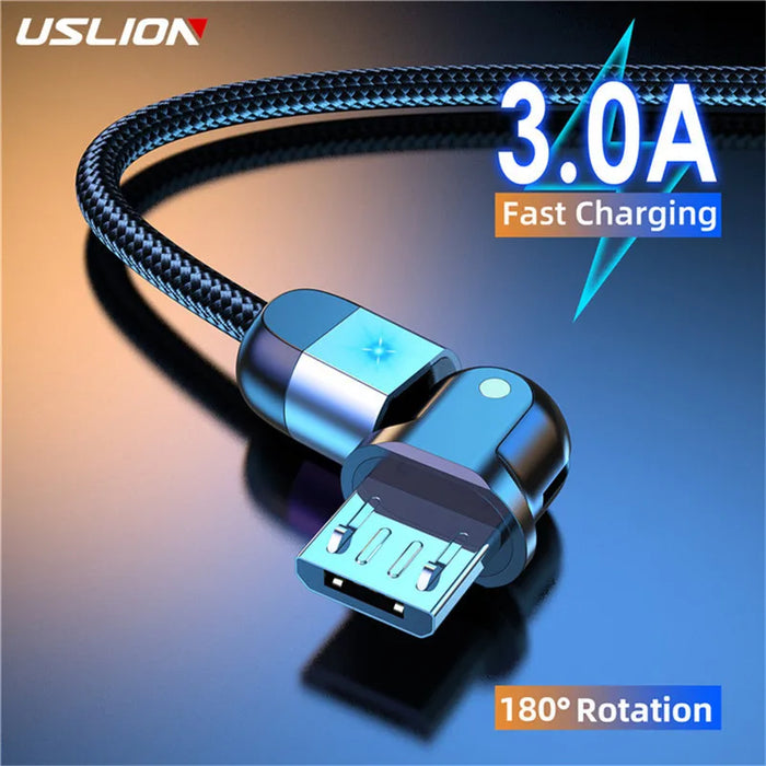 3A Fast Charger Micro Usb Cable For Samsung S7 Xiaomi Redmi Note 5