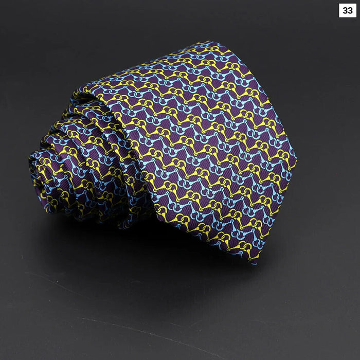 7Cm Silk Paisley Floral Necktie For Business Weddings And Daily Wear