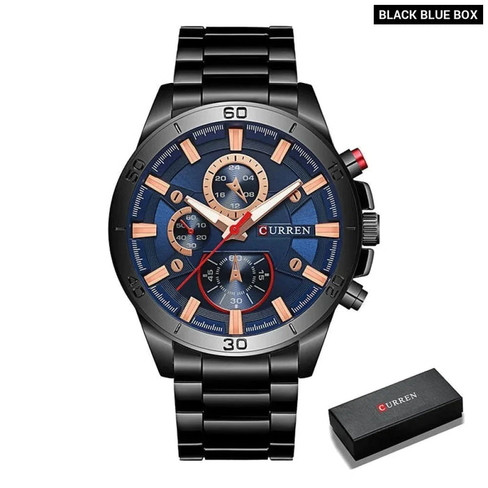 Waterproof Full Steel Men Military Wristwatches