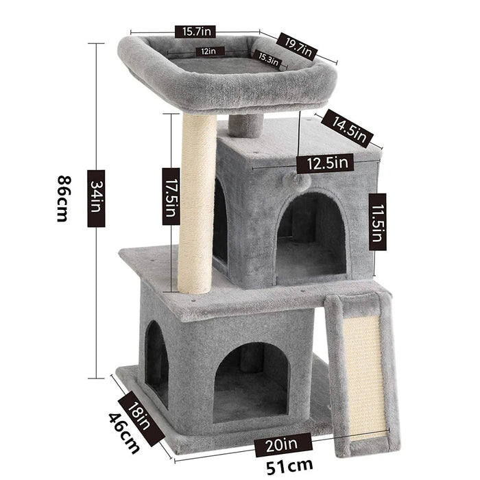 Multi Level Cat Tree Perches Scratching Post