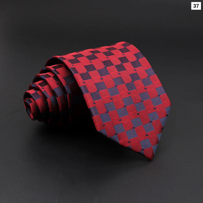 Mens Jacquard Striped Tie For Business Weddings And Daily Wear