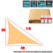 300d Oxford Right Triangle Sand Sun Sail Pool Cover