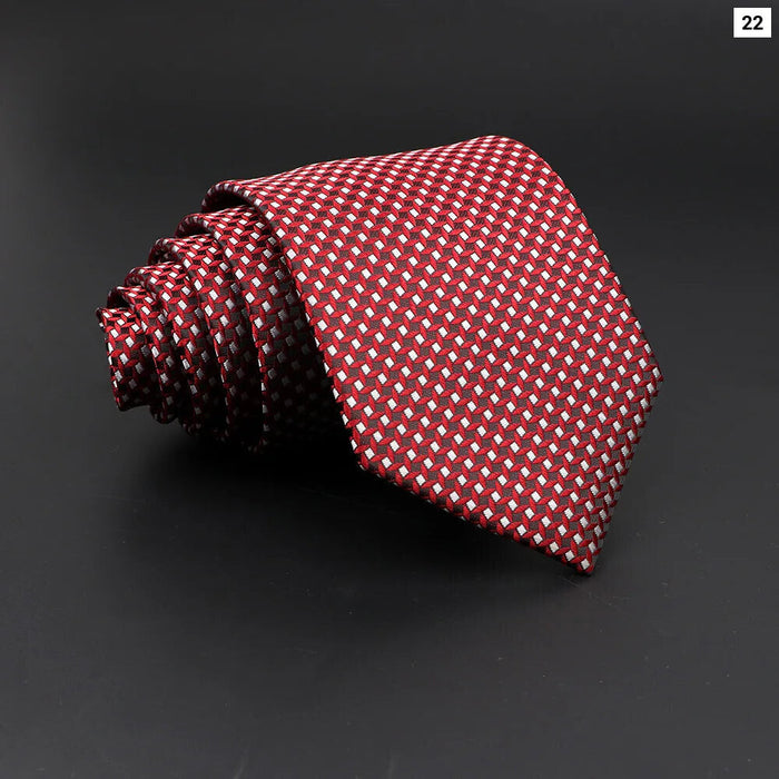 Mens Jacquard Striped Tie For Business Weddings And Daily Wear