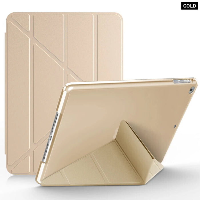 Ipad 10 Inch2 Case Multi Fold Pu Leather Tablet Cover For Ipad 7 8 9 Gen